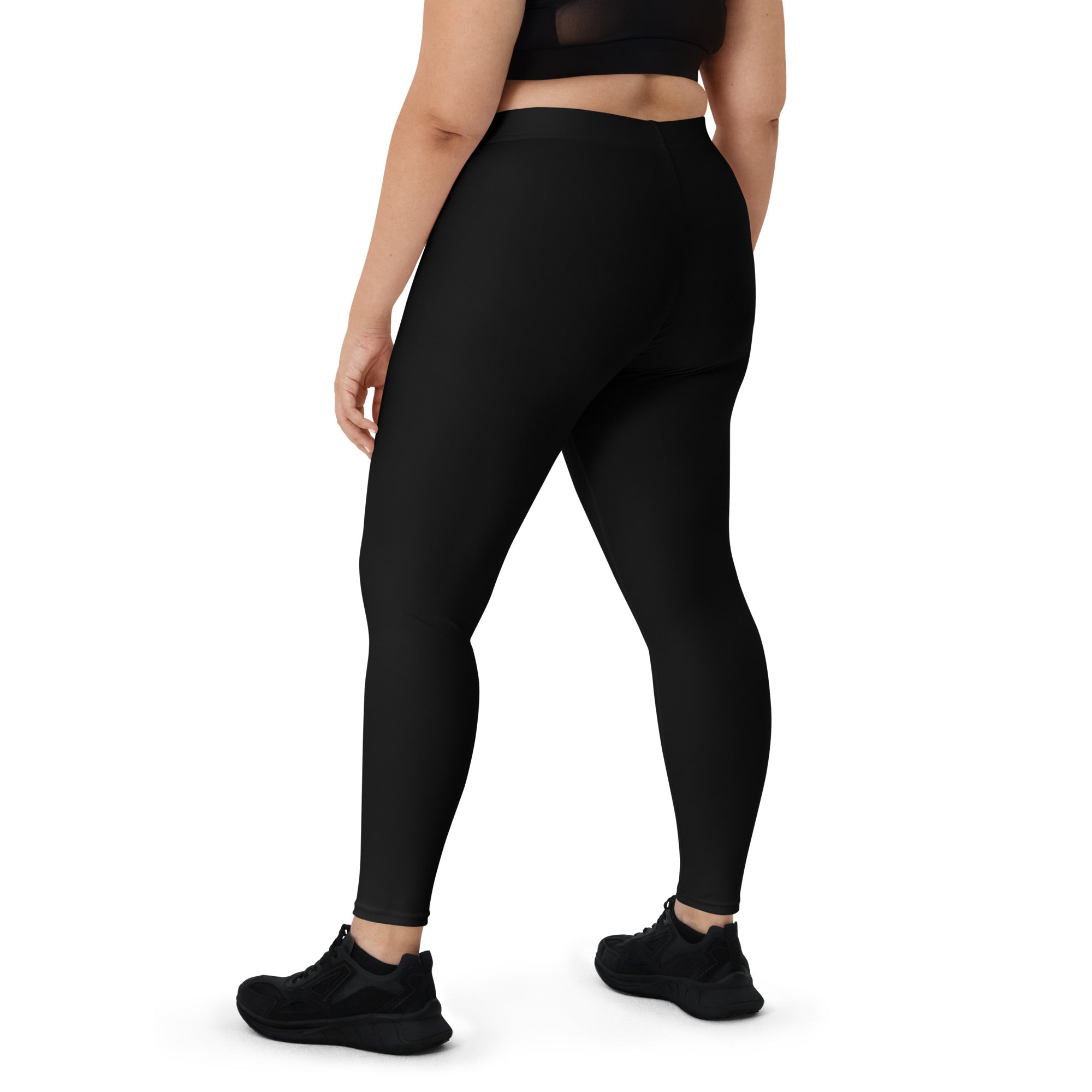 Basic Black Mid-Waist Leggings